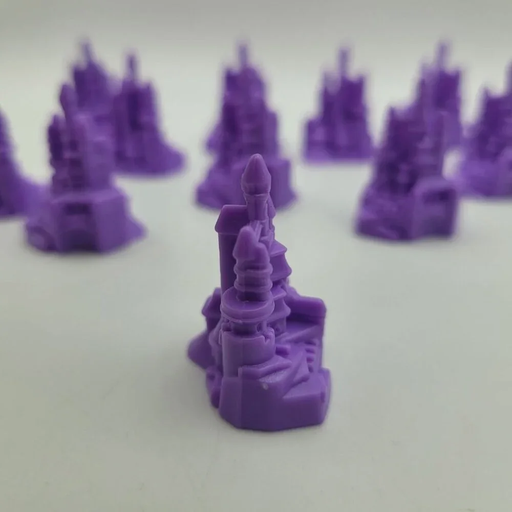 Disney Castle Monopoly Junior Princess Cupcake Topper Replacement‎ Pieces Tokens